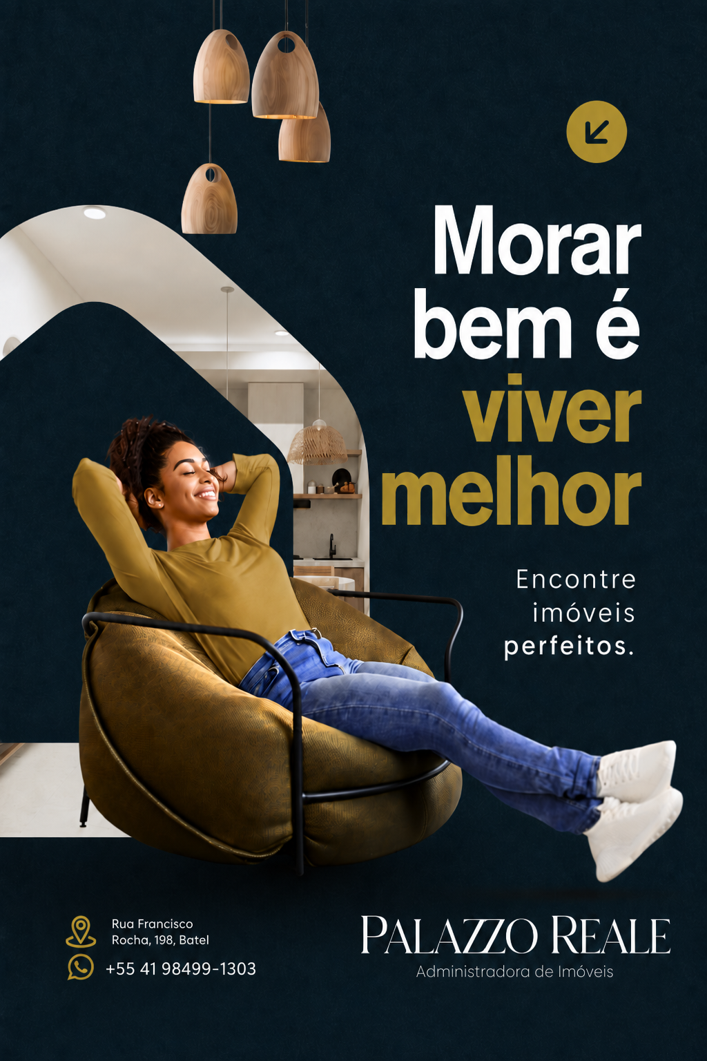 Morar bem é viver melhor: pessoa relaxando em casa